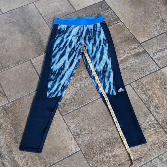 Adidas Techfit Climalite Leggings size XS to S, blue patterned - Picture 4 of 7